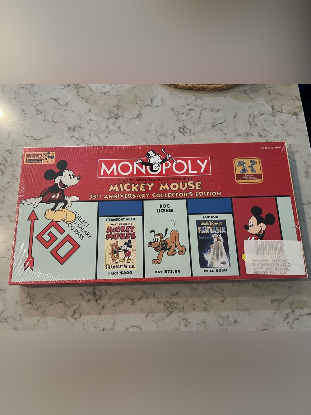 Monopoly Mickey Mouse 75th Anniversary Collector's Edition - Red